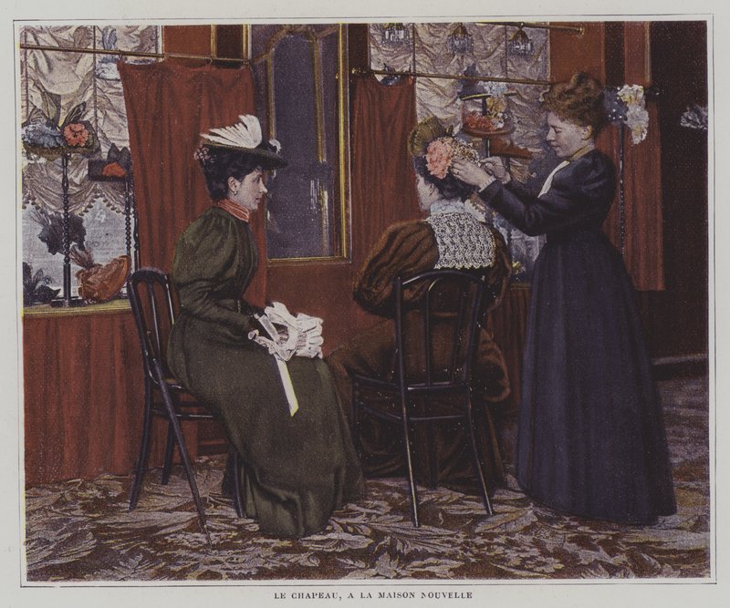 Att få en hatt tillverkad i Maison Nouvelle, Paris av French Photographer