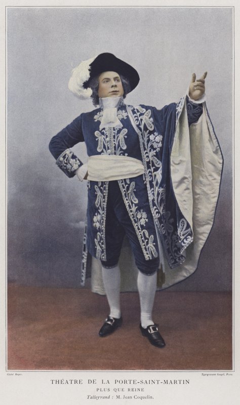 Jean Coquelin som Talleyrand i More Than a Queen (färgad bild) av French Photographer