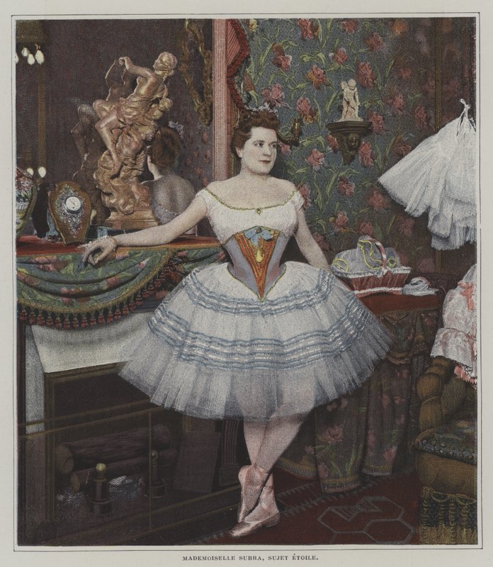 Julia Subra, italiensk balettdansös (färgfoto) av French Photographer