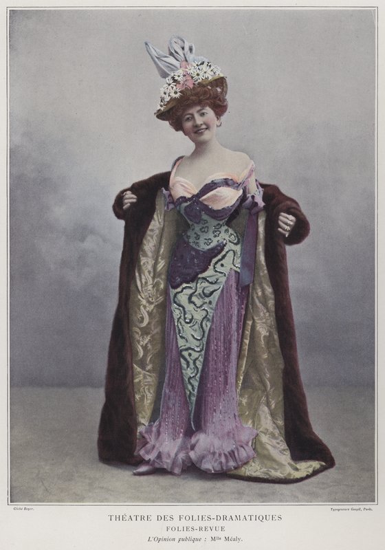 Juliette Mealy, fransk skådespelare och sångerska (färgad bild) av French Photographer