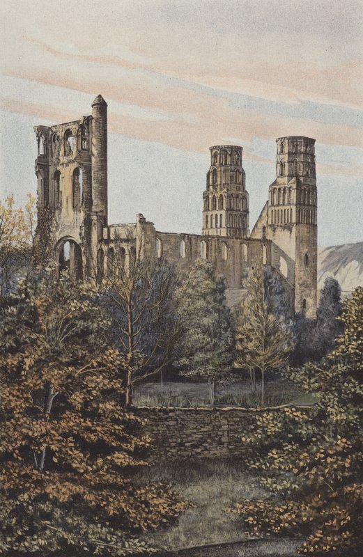 Jumieges, Former Abbey, Together N E av French Photographer