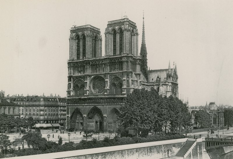 La Cathedrale, Eglise Notre-Dame, Katedralen, Vårfrukyrkan (fotogravyr) av French Photographer