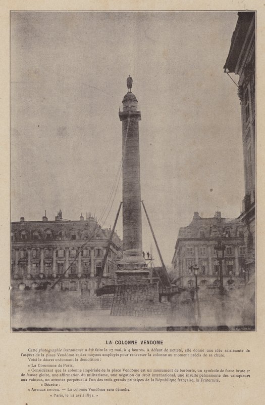 Pariskommunen, La Colonne Vendome (s/v foto) av French Photographer