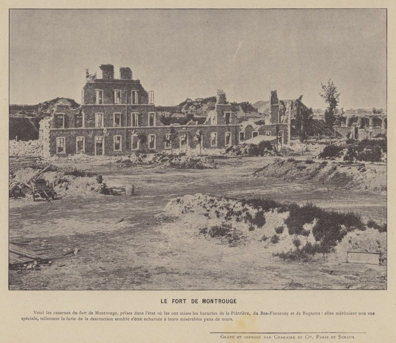 Pariskommunen, Fort De Montrouge (s/v foto) av French Photographer