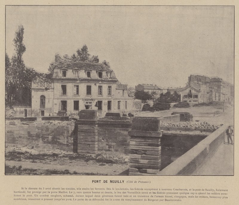 Pariskommunen, Pont De Neuilly, Cote de Puteaux (s/v foto) av French Photographer