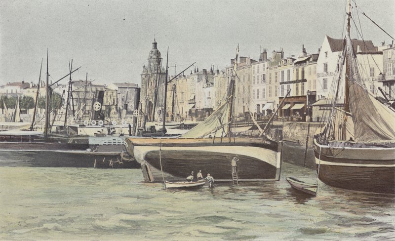 La Rochelle, fiskehamn och Clock Gate av French Photographer