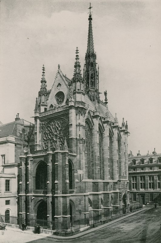 La Sainte-Chapelle, St Chapel (fotogravyr) av French Photographer