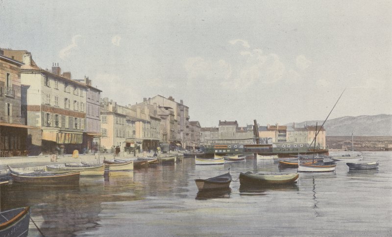 La Seyne, utsikt från kajen (Small Rade of Toulon) av French Photographer