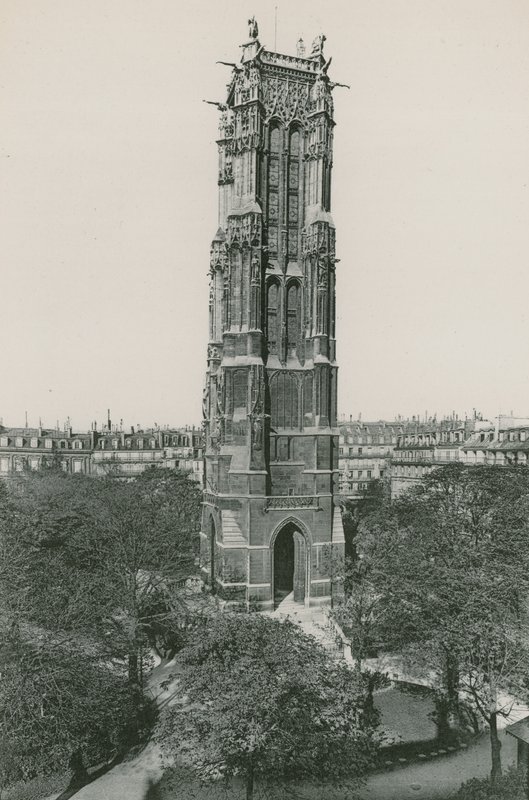 La Tour Saint-Jacques, Saint-Jacques Tower (fotogravyr) av French Photographer