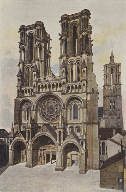 Laon, Notre-Dame-kyrkan (katedralen) av French Photographer