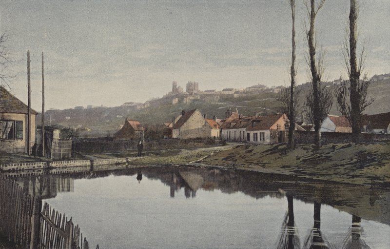 Laon, Översikt tagen från slätten av French Photographer