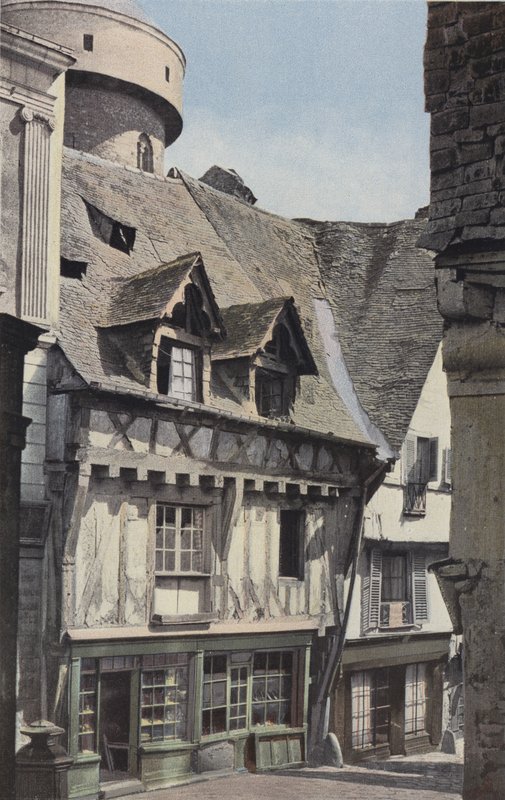 Laval, Gamla trähus av French Photographer