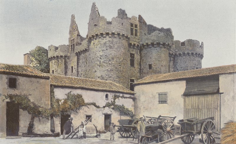 Le Breuil-sous-Argenton, ruinerna av Chateau de Beaupinay av French Photographer