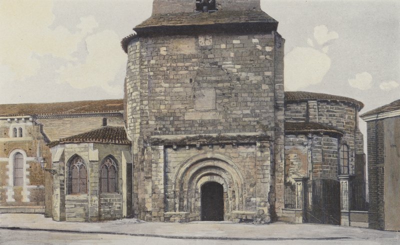 Le Mas-DAgenais, Kyrka, Fasad S av French Photographer