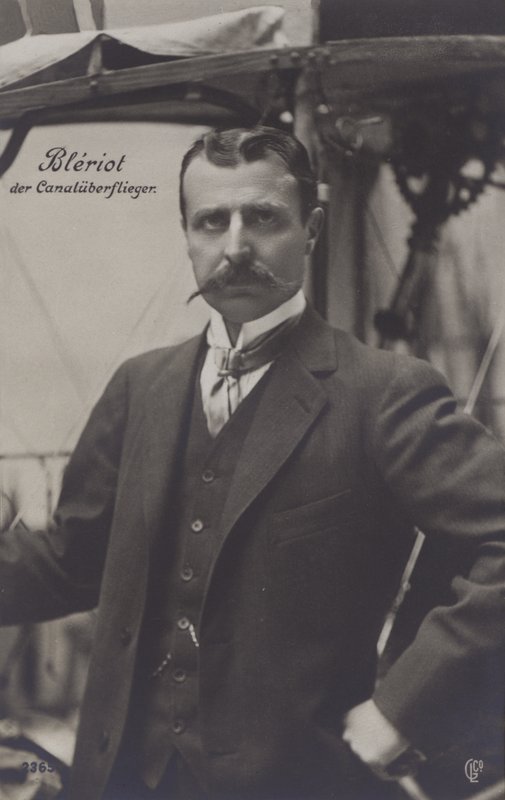 Louis Bleriot, fransk flygare (s/v foto) av French Photographer