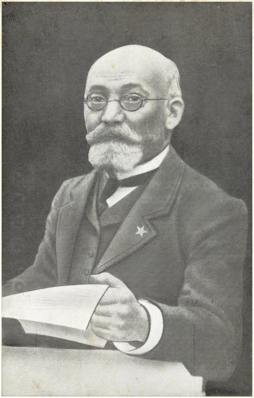 Ludwik Lejzer Zamenhof, polsk uppfinnare av esperanto (s/v foto) av French Photographer