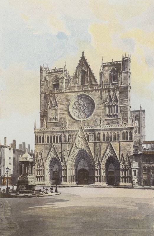 Lyon, Cathedrale St-Jean, Fasad O av French Photographer