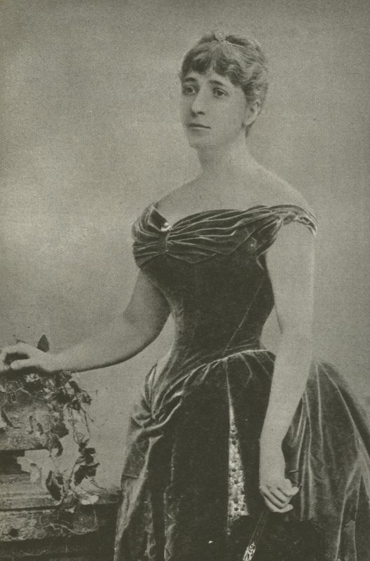 Madame Marguerite De Bonnemain, general Boulangers älskarinna (s/v foto) av French Photographer