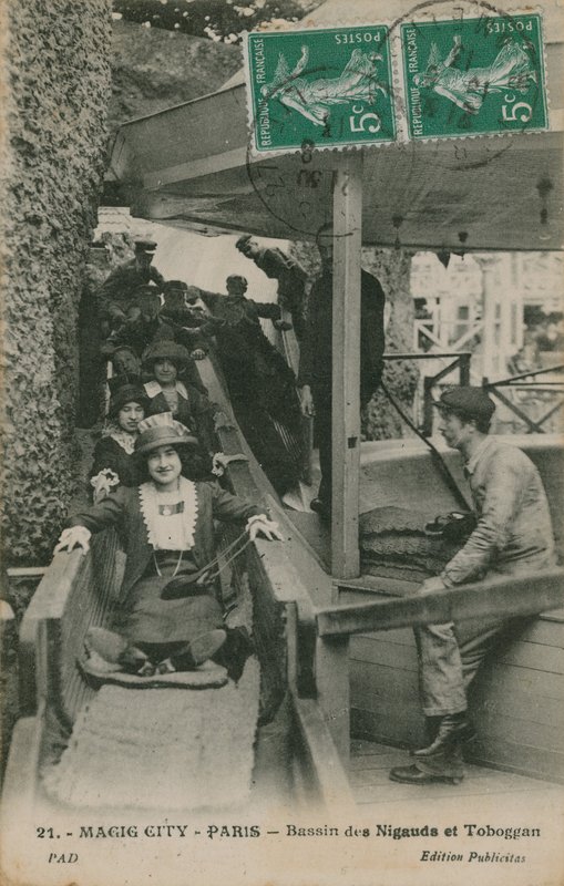 Magic City, Paris, vykort skickat den 19 juli 1913 av French Photographer