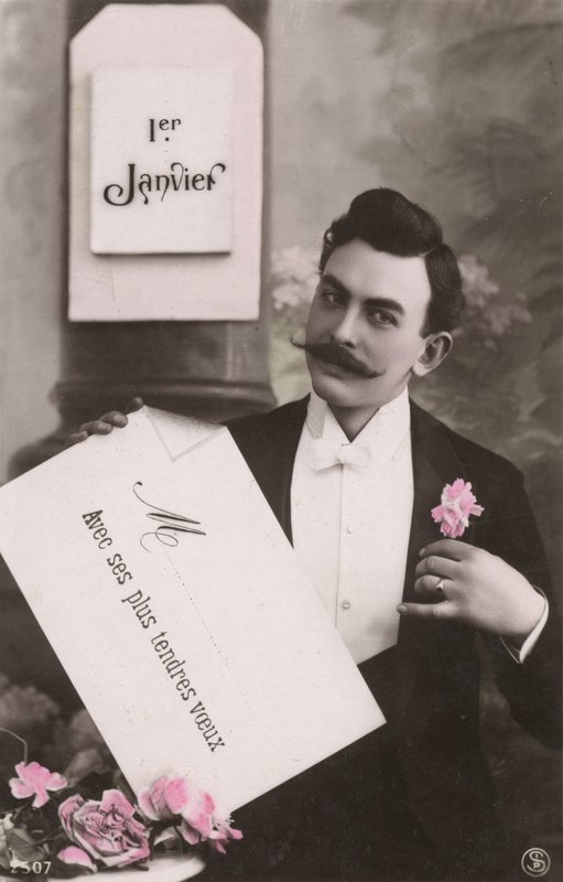 Man med mustasch av French Photographer
