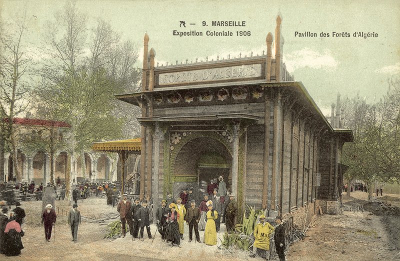 Marseille, kolonialutställning 1906, Pavillon Des Forets D