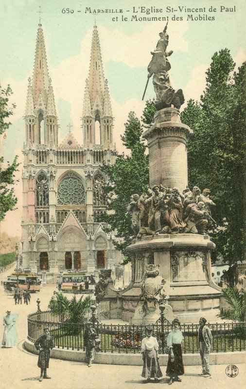 Marseille, Leglist St-Vincent De Paul, Mobiles monument av French Photographer