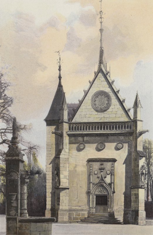 Meillant, Chapel of the Chateau och väl av French Photographer