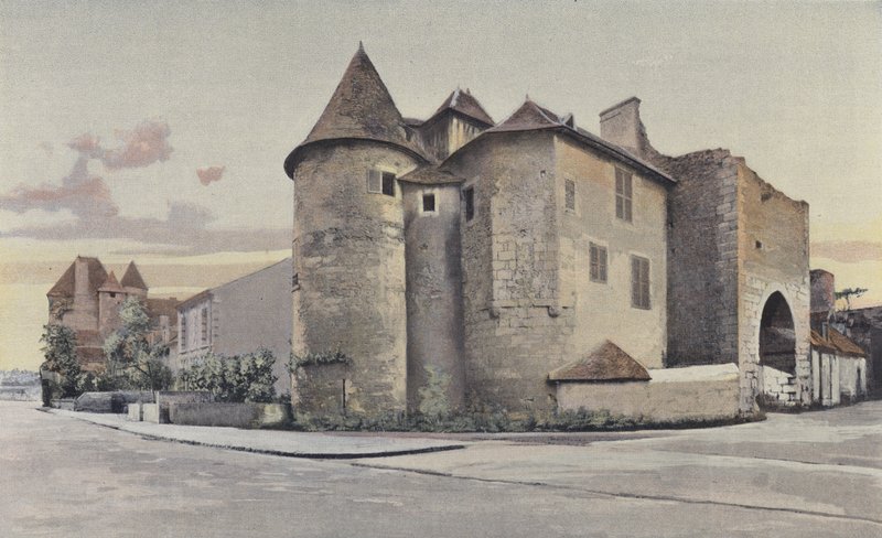 Mennetou-sur-Cher, slott, utsikt E av French Photographer