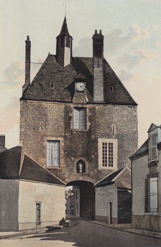Meung, stadsporten, känd som Porte d’Amont av French Photographer