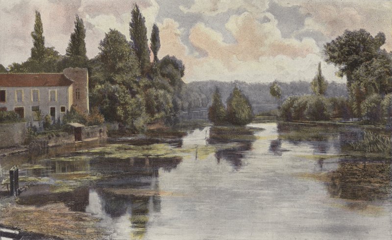 Montigny-sur-Loing, Loings stränder av French Photographer