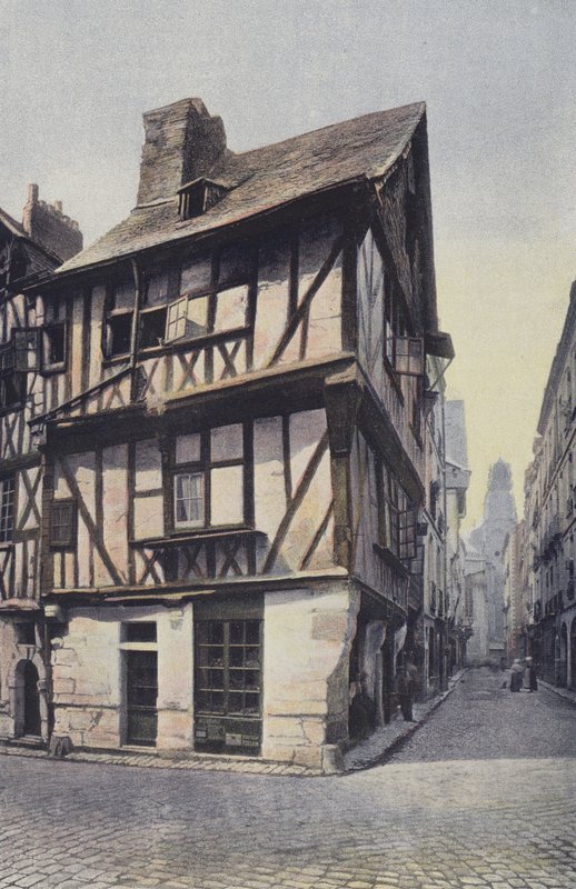 Nantes, Gamla hus, rue de la Juiverie av French Photographer