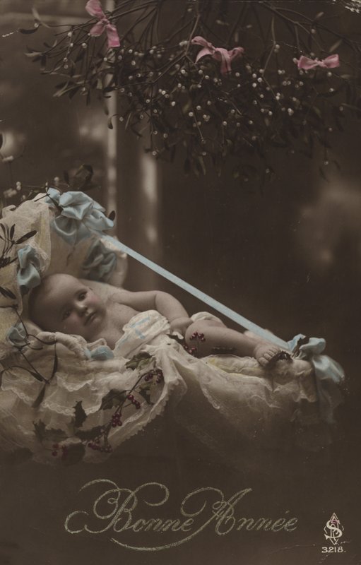 Nyårskort med baby av French Photographer