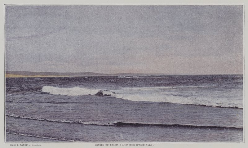 Norra ingången till Arcachonbukten, Frankrike (färgfoto) av French Photographer