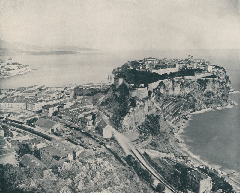 Gamla stan i Monaco (s/v foto) av French Photographer