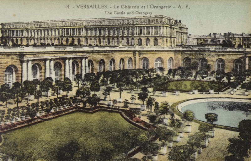 Orangeriet i slottet i Versailles (färgfoto) av French Photographer