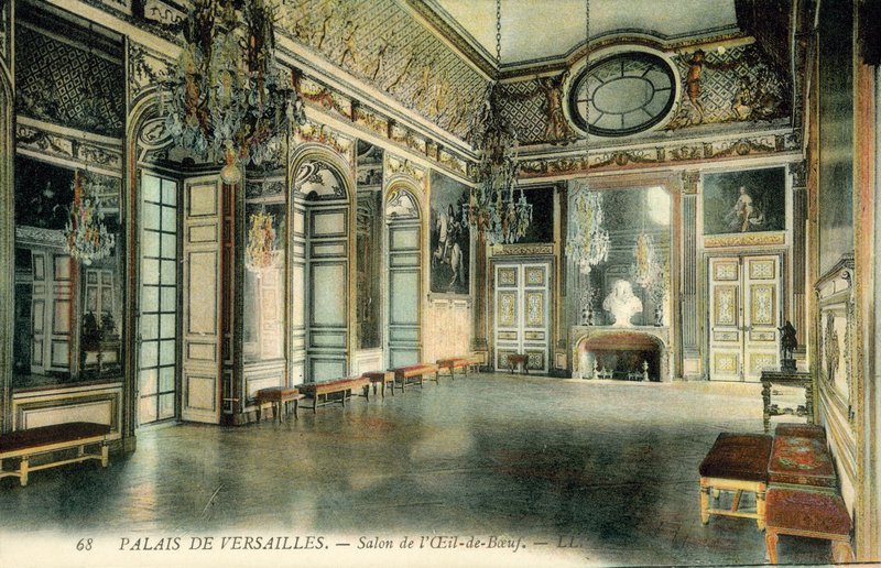 Versailles-palatset, Oeil-De-Boeuf-salongen av French Photographer