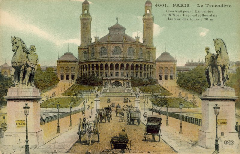 Palais du Trocadero, Paris, tidigt 1900-tal (vykort) av French Photographer