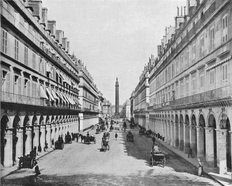Paris - Rue Castiglione - Place Vendome (s/v foto) av French Photographer