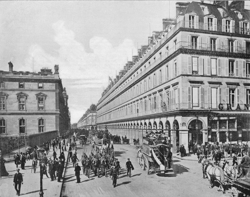 Paris - Rue de Rivoli (s/v foto) av French Photographer