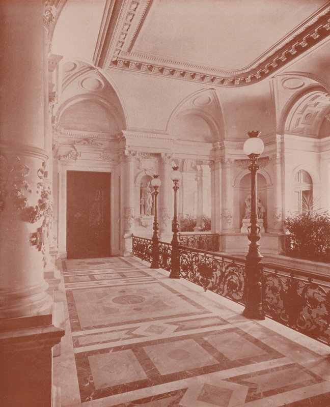 Paris: En vestibul i Hotel de Ville (s/v foto) av French Photographer
