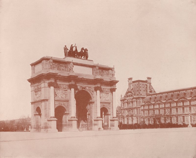 Paris: Karusellbågen (s/v foto) av French Photographer