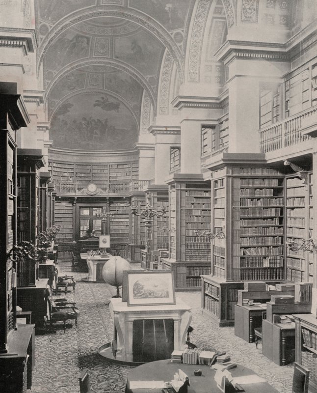 Paris: Bibliotheque of the Deputy Chamber (s/v foto) av French Photographer