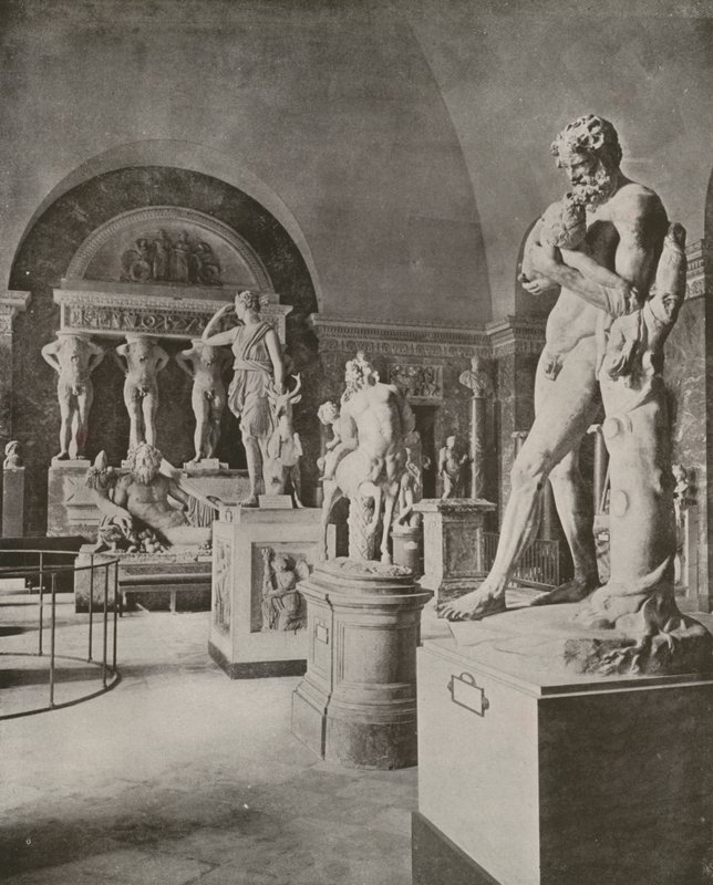 Paris: Gallery of the River God Tiber, Louvren (s/v foto) av French Photographer
