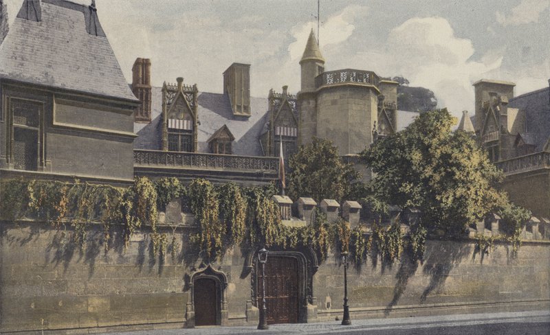 Paris, Hotel de Cluny, Entré till museet av French Photographer