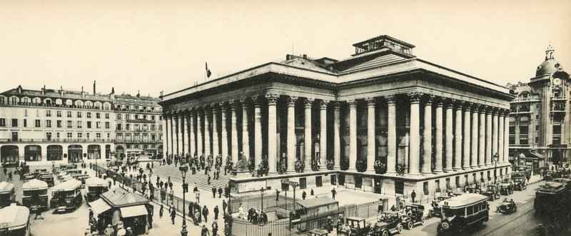 Paris, La Bourse, Börsen av French Photographer