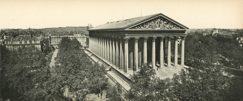 Paris, La Madeleine, Madeleinekyrkan av French Photographer