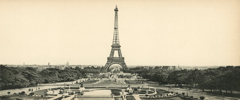 Paris, Eiffeltornet och Champ-de-Mars Gardens, Eiffeltornet och Champ de Mars Gardens av French Photographer