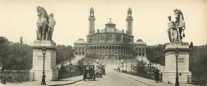 Paris, Trocaderopalatset och Ienabron, Trocaderopalatset och Ienabron av French Photographer