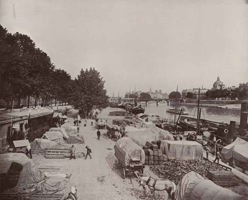 Paris: Levee Scene i Paris (s/v foto) av French Photographer