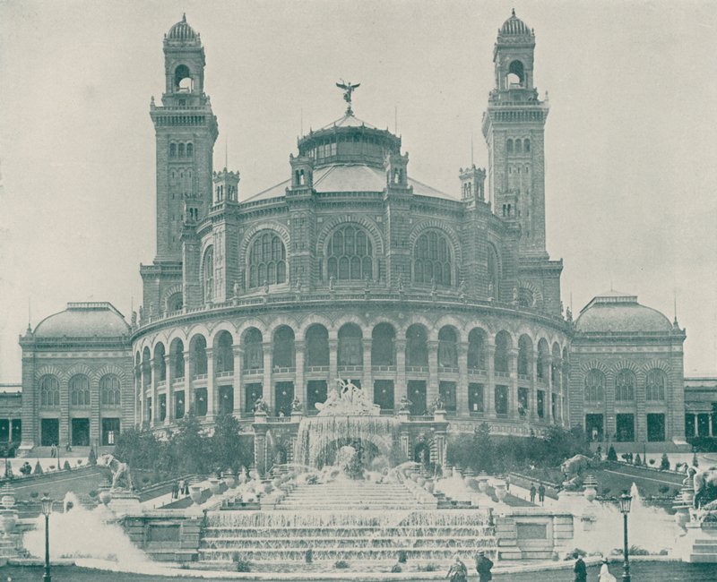 Paris: Trocaderos huvudbyggnad (s/v foto) av French Photographer